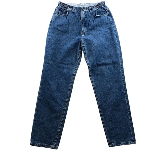 Lee Denim - Lee Womens Jeans Size 29W Measured Blue Denim Straight Leg Elastic Waist Casual